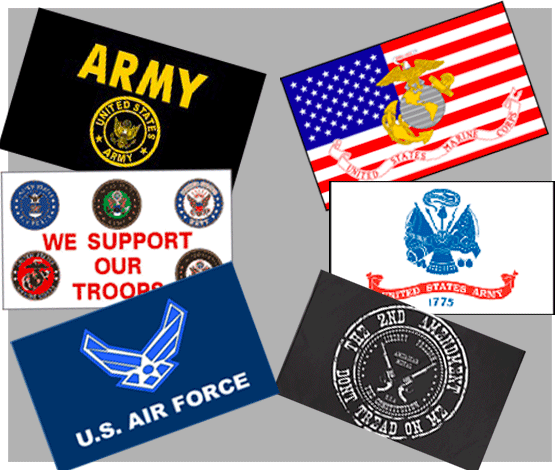 Military Flags And Banners Of All Armed Forces Branches 