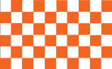 orange white checkered