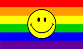 rainbow smile face