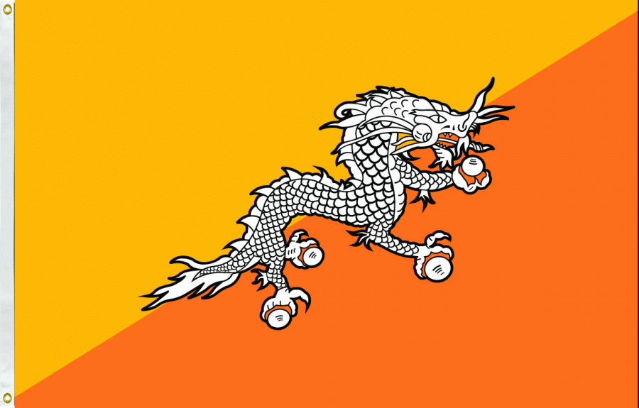 Bhutan 1 bhutan flag