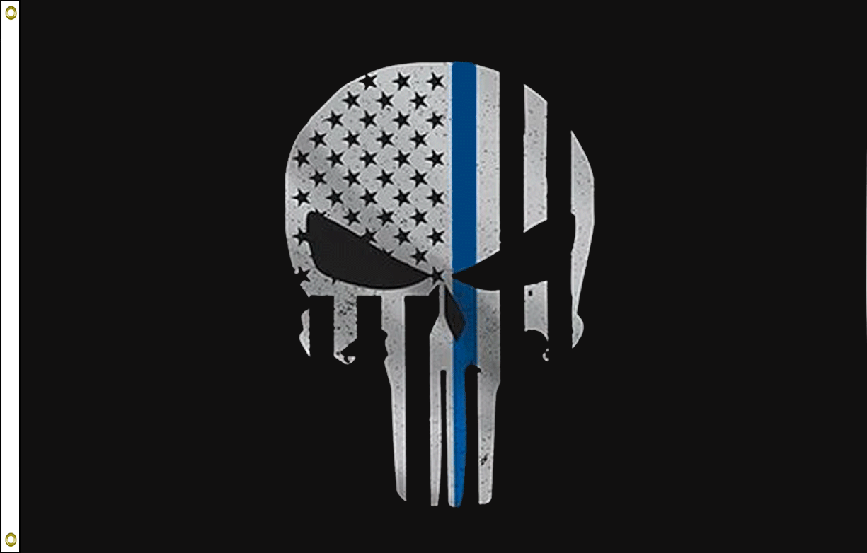 Thin Blue Skull 1 thin blue skull